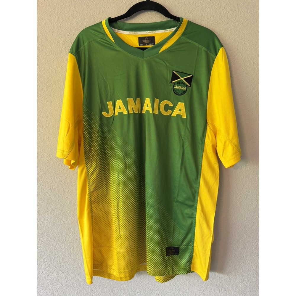 Orro Jamaica Jersey Mens L Futbol Football Club Soccer Dri Fit Shirt Size XL